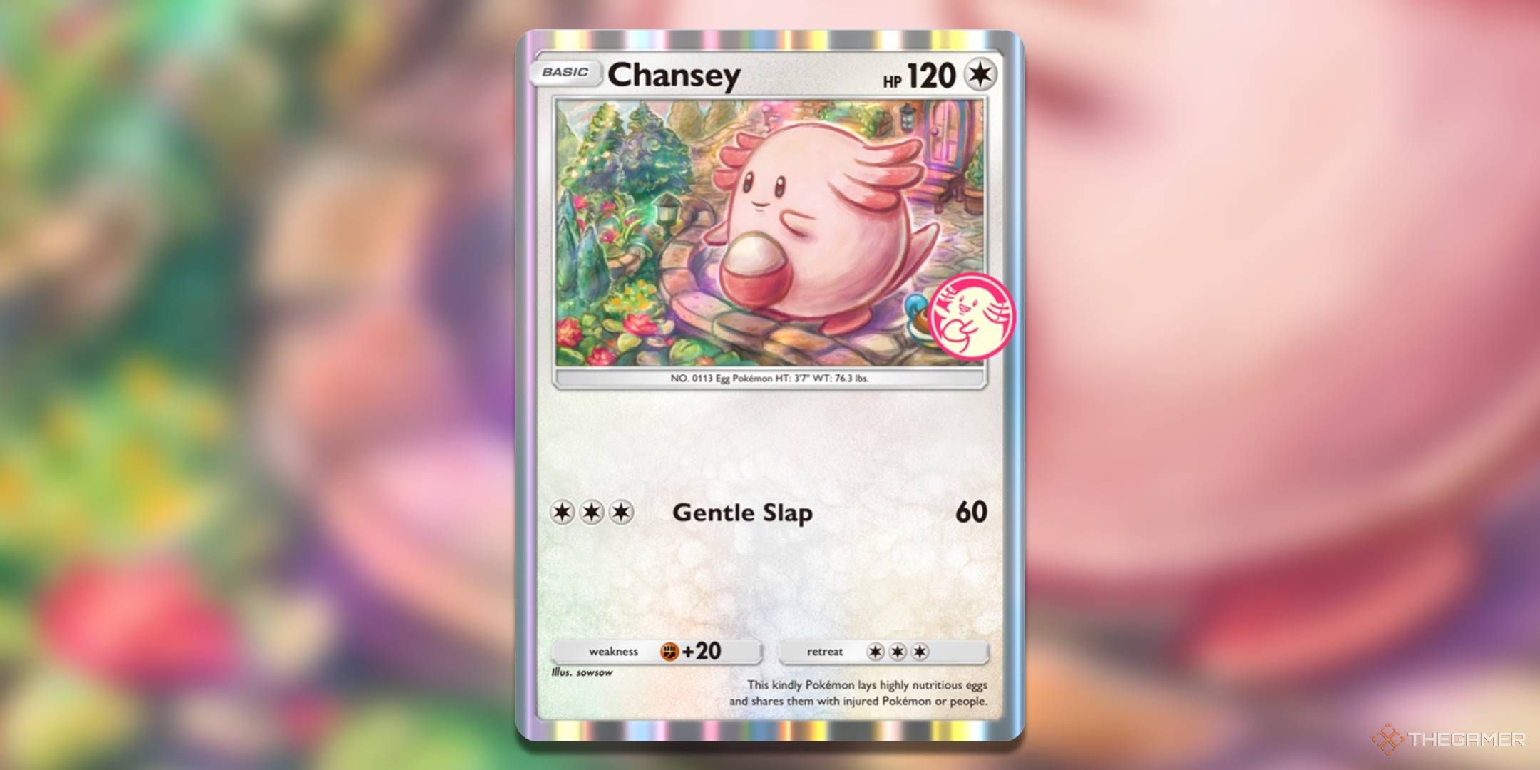 The Chansey promo card from the Wonder Pick Event Part 1.