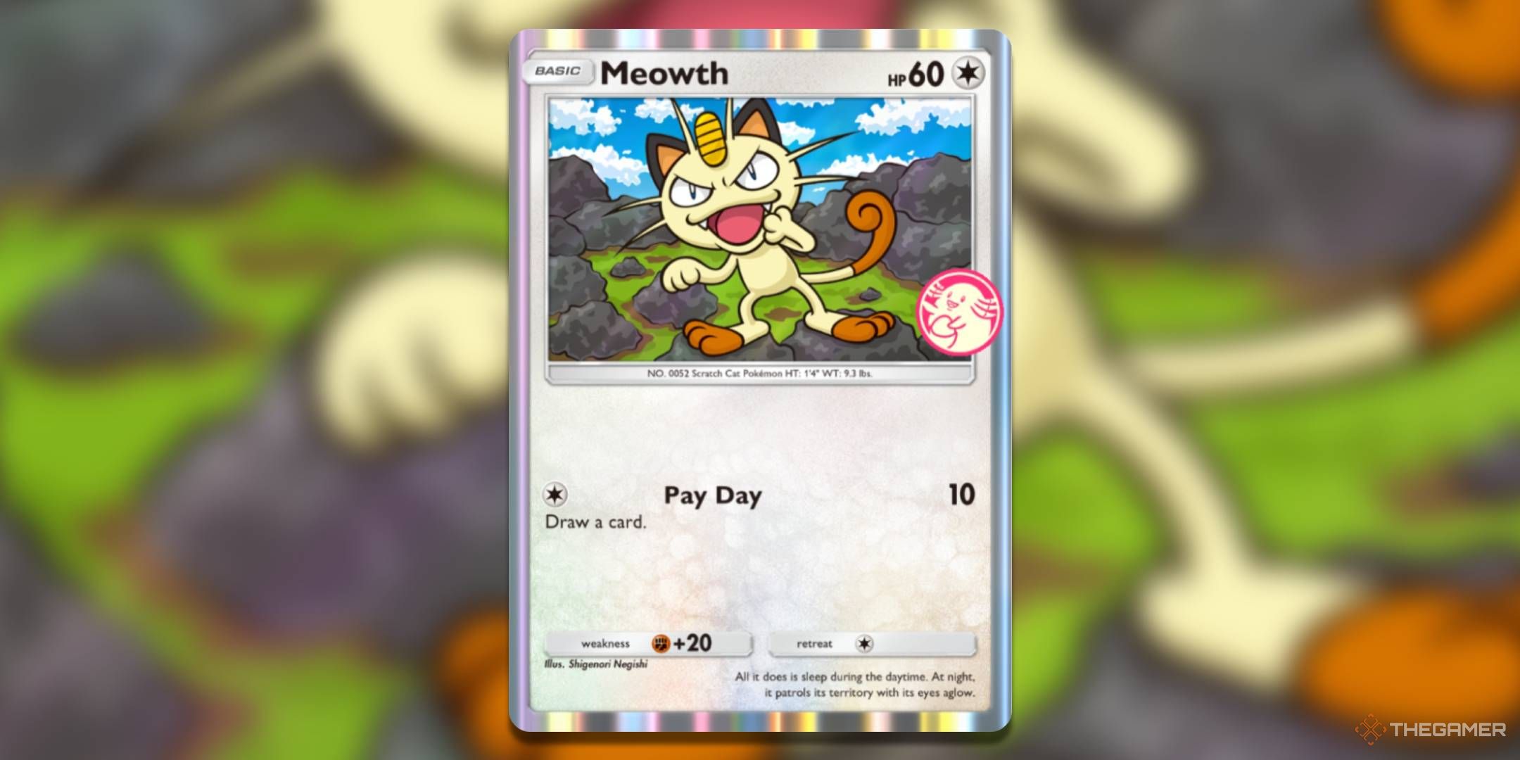 The Meowth promo from the Wonder Pick Event Part 1.