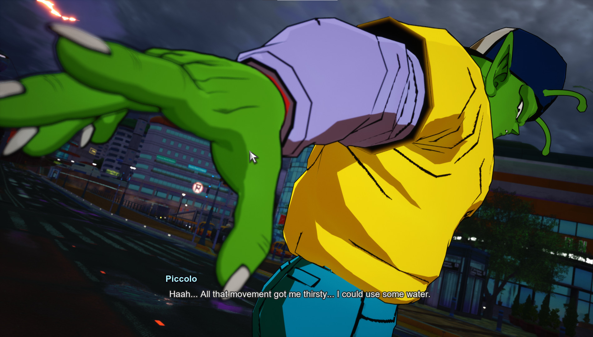 A mod that adds Piccolo's driving test outfit to Sparking Zero.