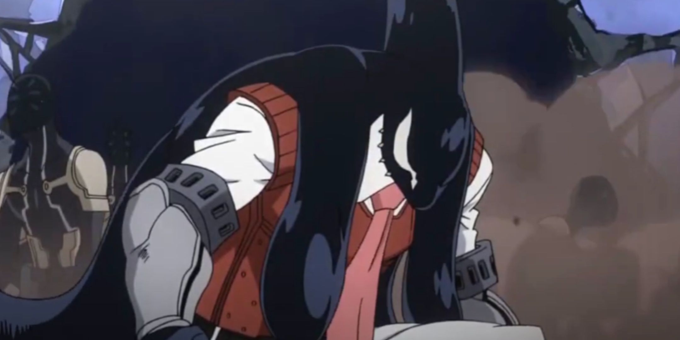 Gang Orca is kneeling in my hero academia.