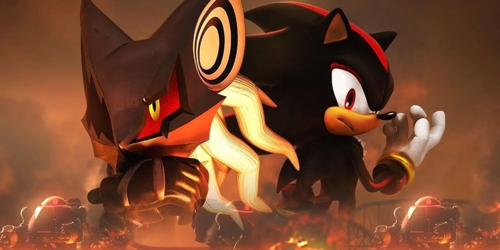 shadow and Infinite from sonic forces promotional artwork