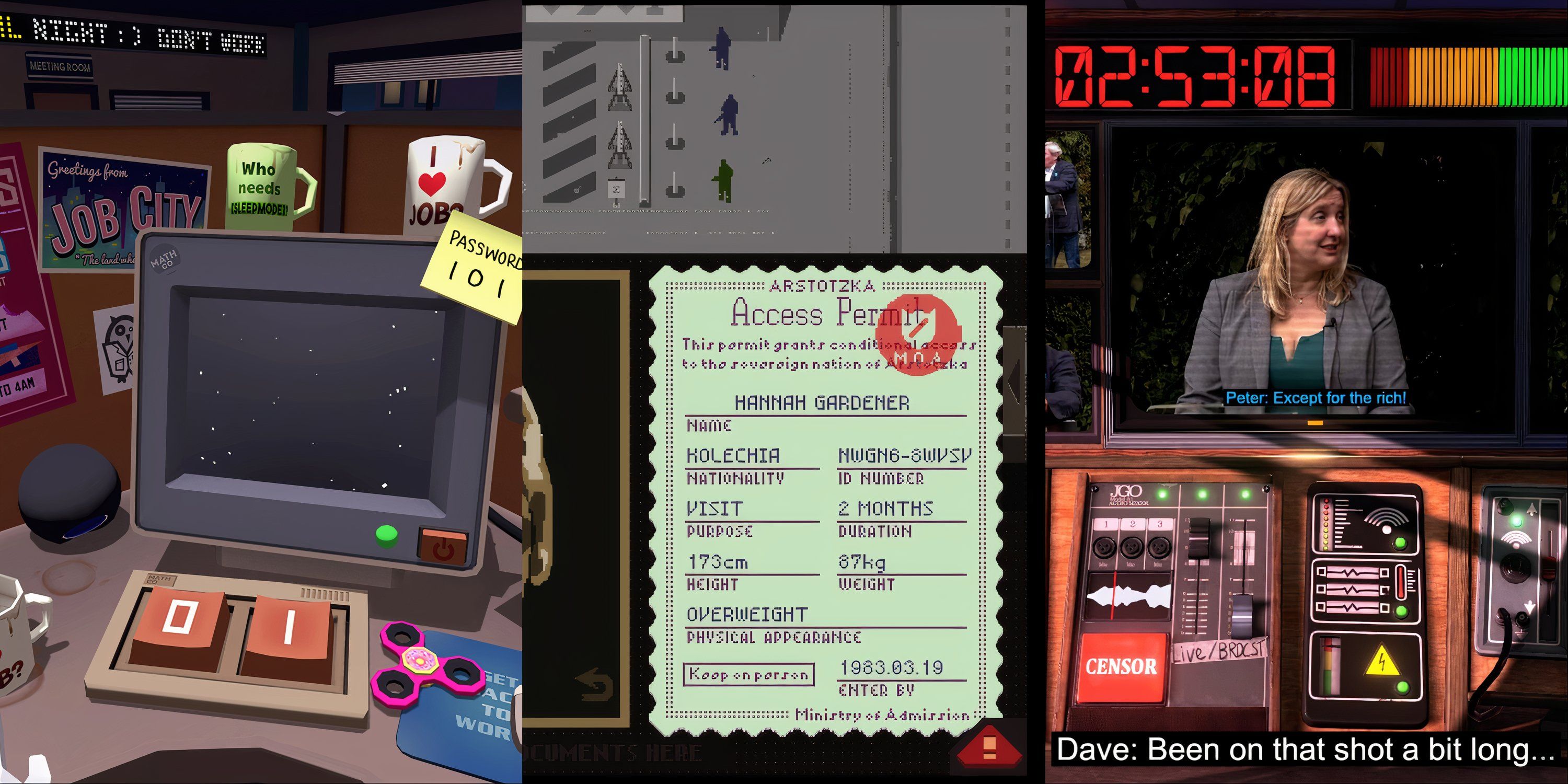 Best Office Sim Games - Job Sim, Papers, Please and Not For Broadcast