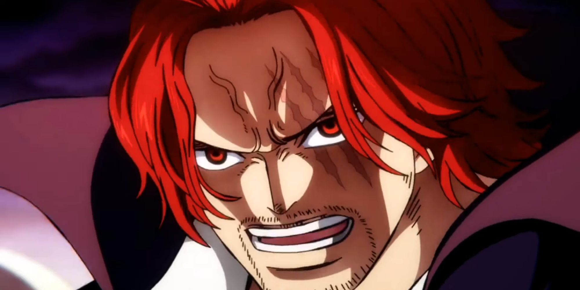 Shanks scares Ryokugyu away with his powerful Haki,