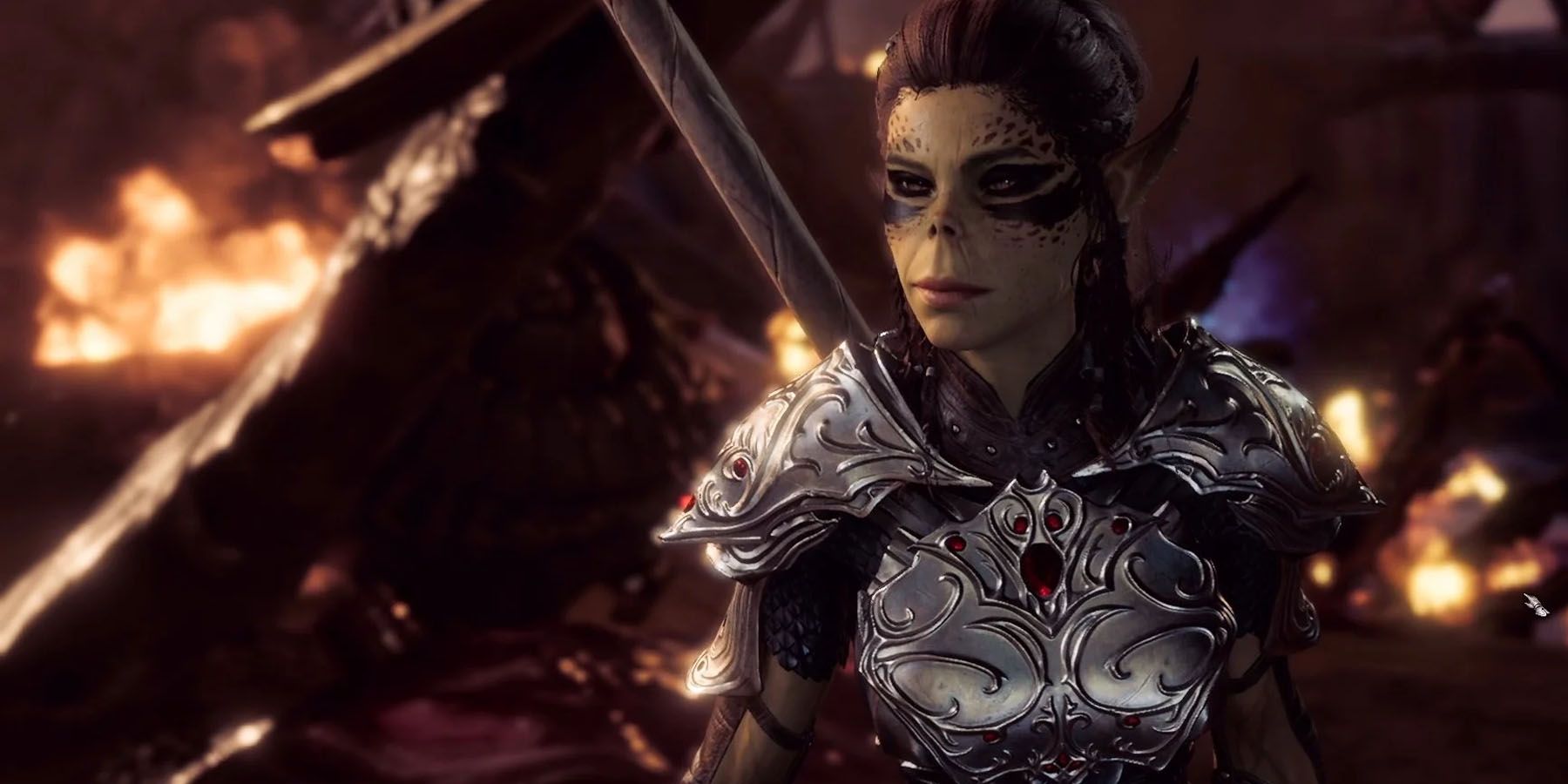 Lae'Zel as a Battle Master in Baldur's Gate 3