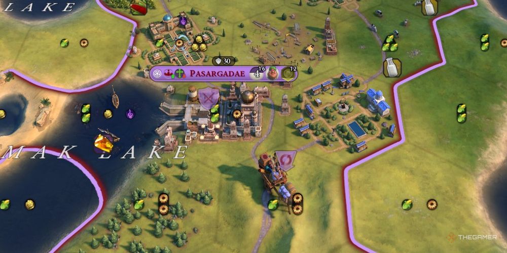 The persian capital of pasargadae with a campus in Civilization 6.