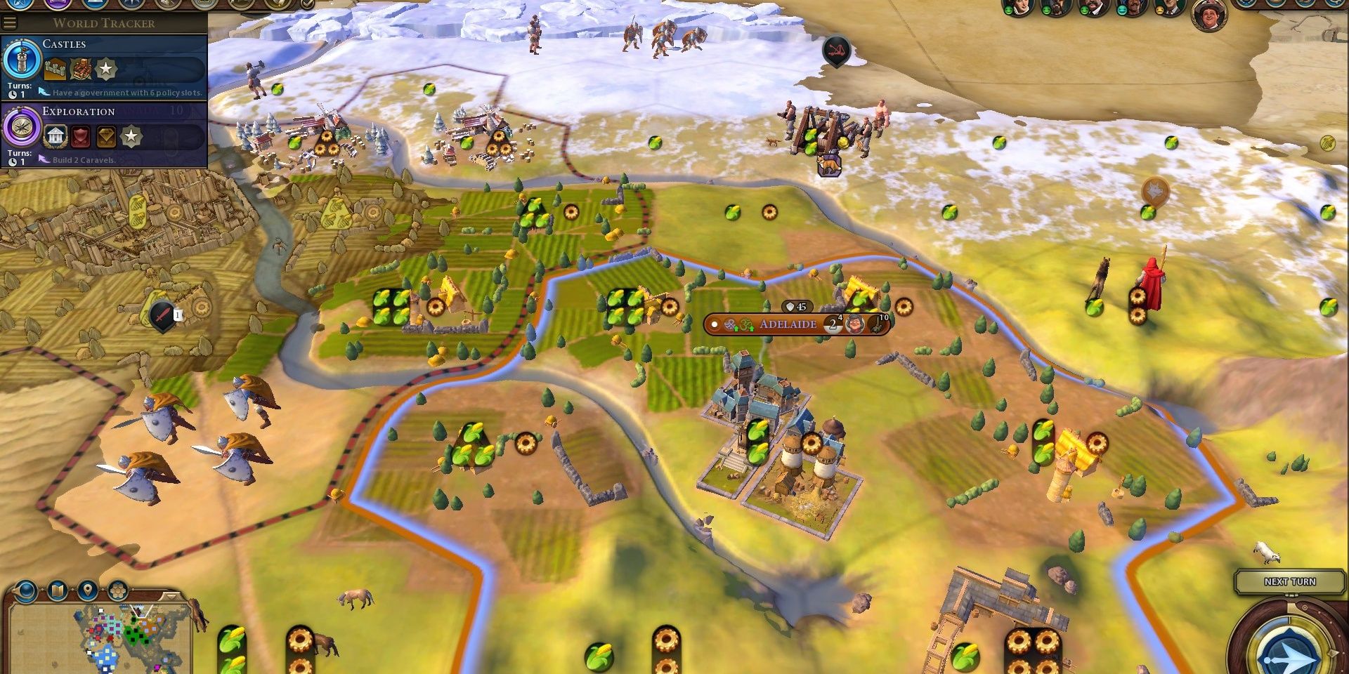 building farms in civilization 6