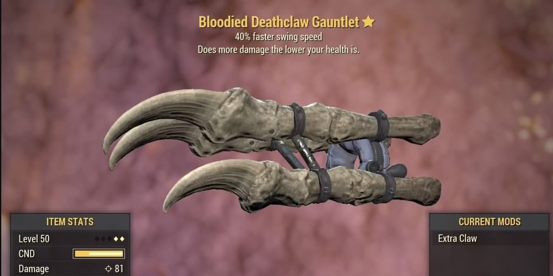 Deathclaw Gauntlet In Fallout 76