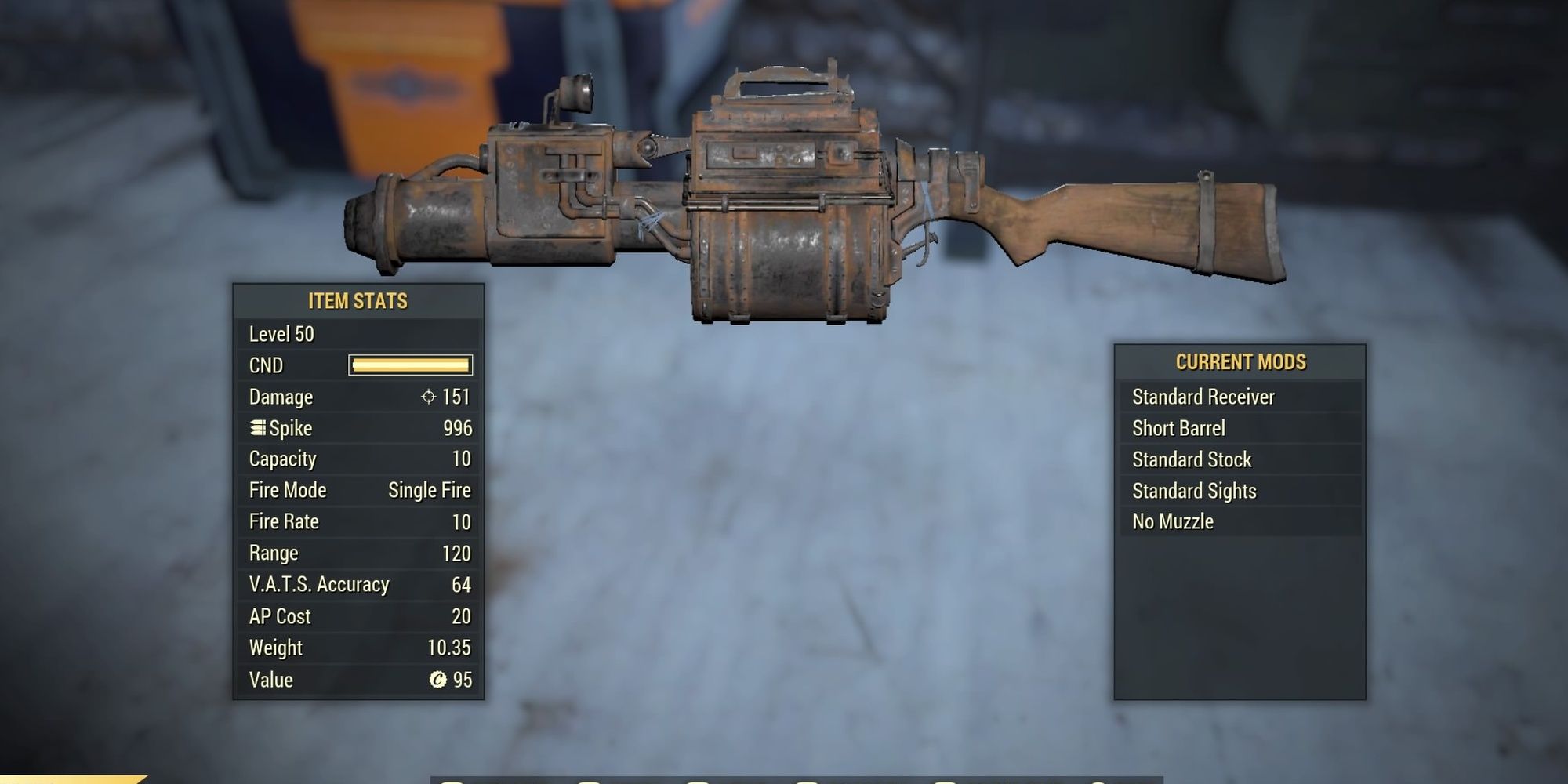 Railway Rifle in Fallout 76