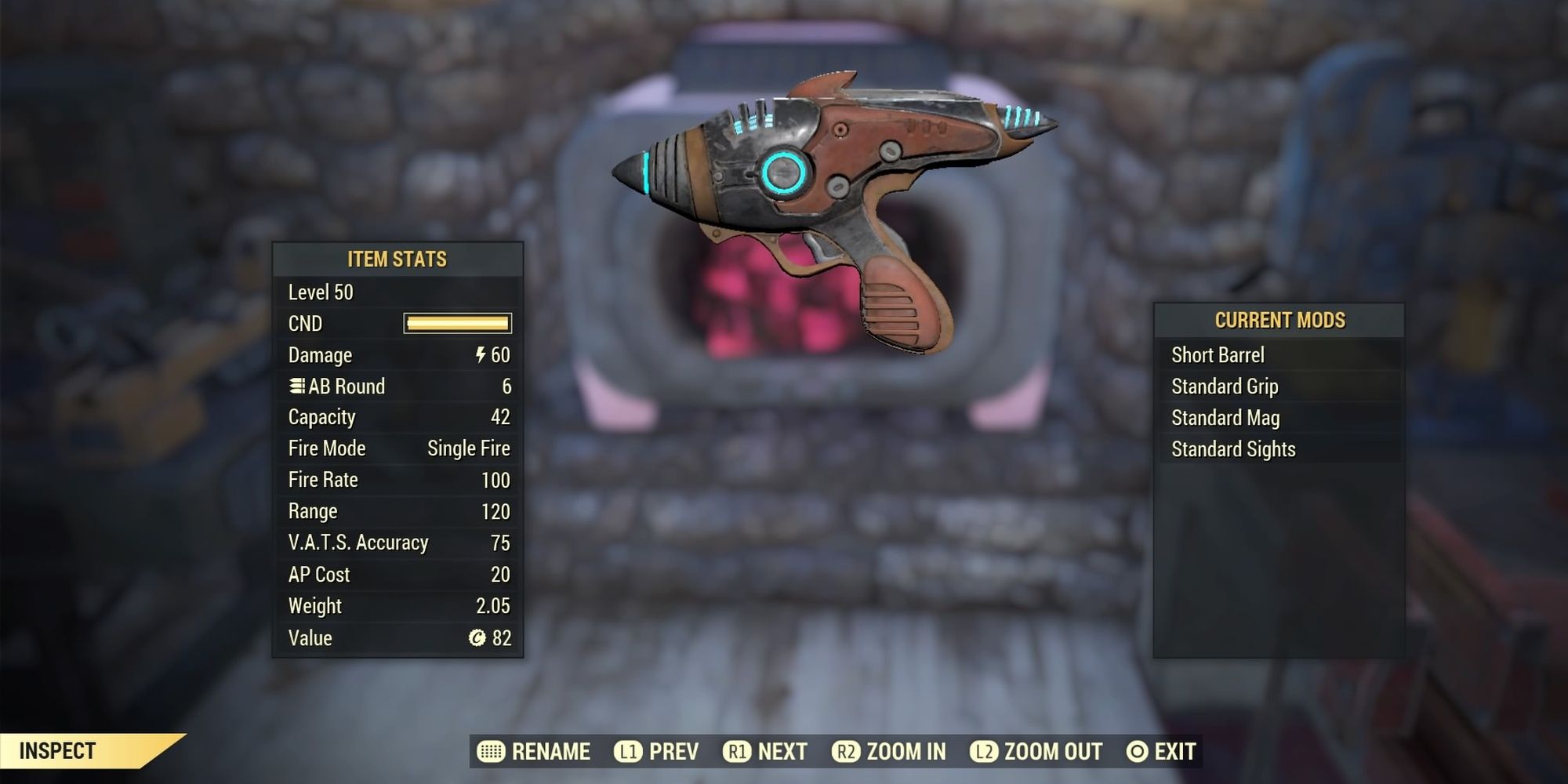 Alien Blaster in Fallout 76