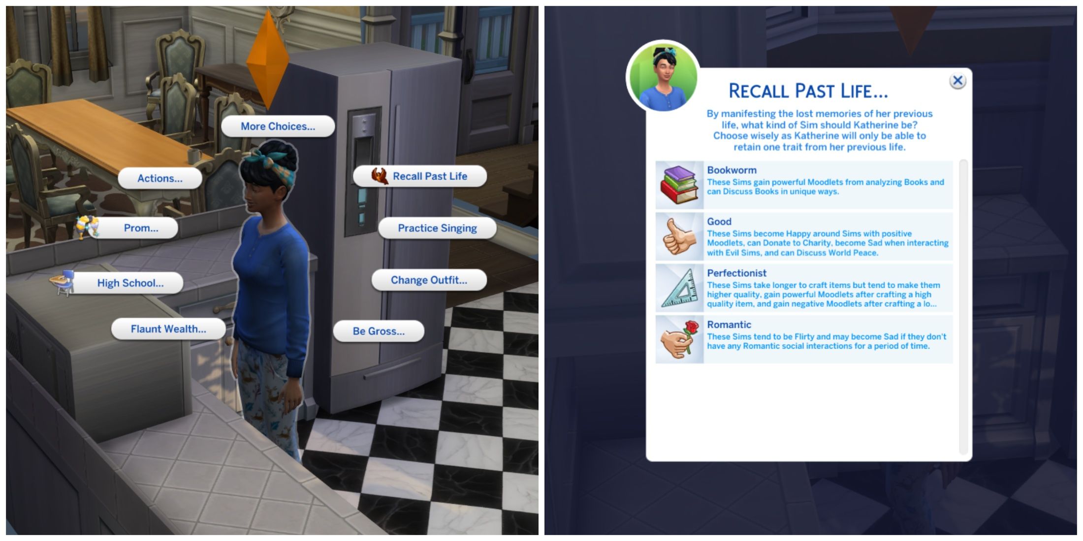 recall past life the sims 4