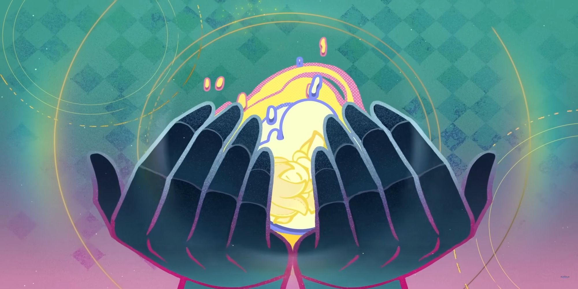 Genshin Impact: Rhinedottir's hands and baby Albedo from Hexenzircle's cutscene