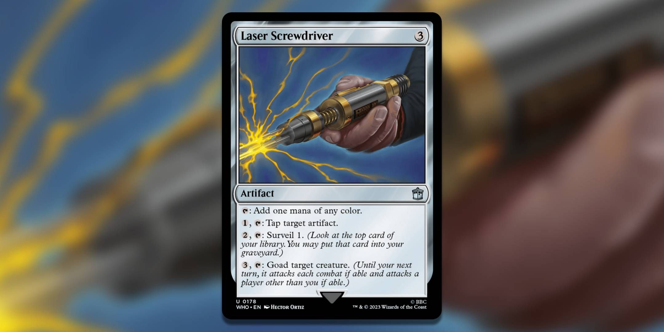 The Magic The Gathering card Laser Screwdriver by Hector Ortiz.