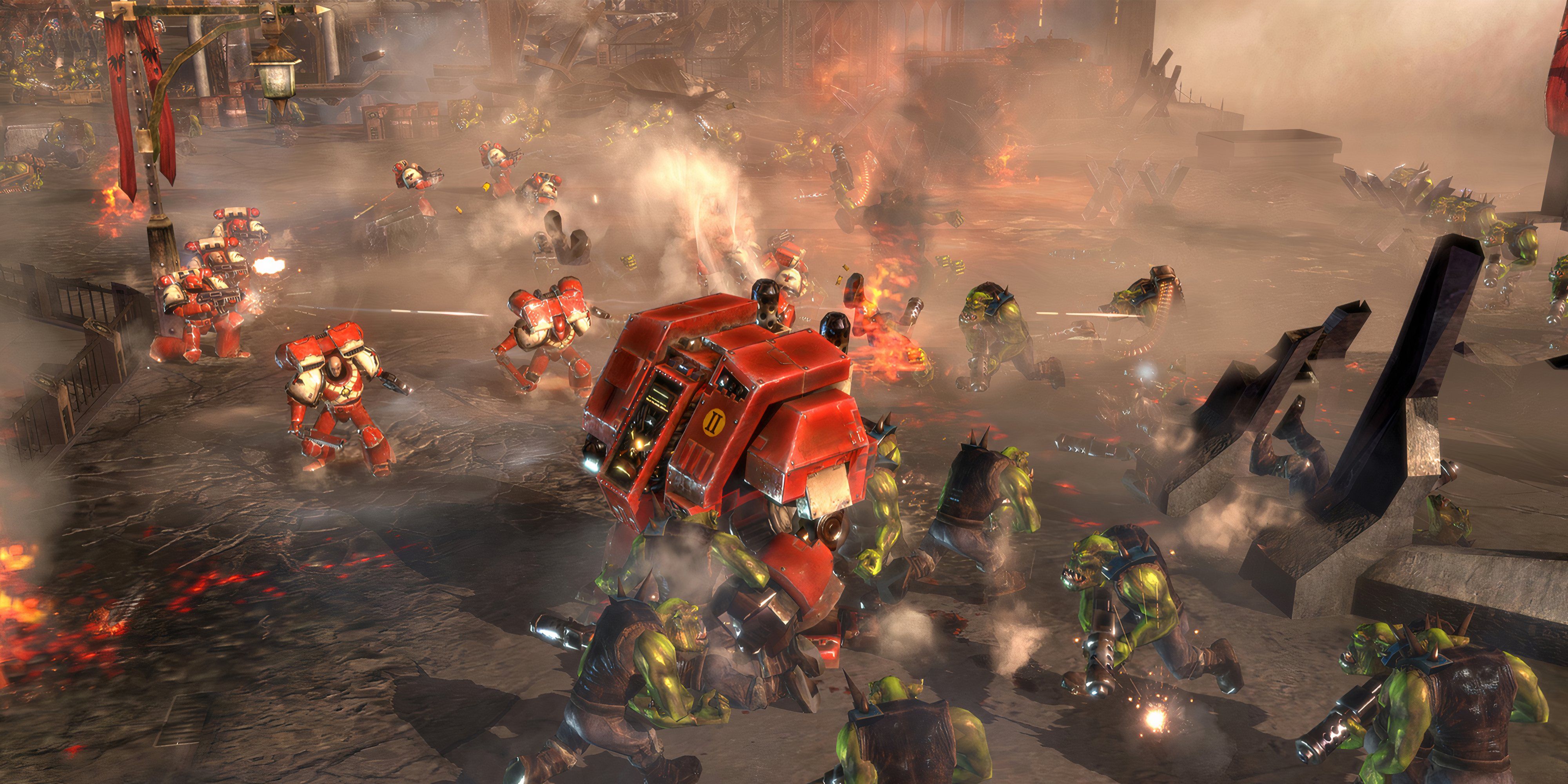 14 Best War Games For Fans Of Single-Player, Ranked An army of Space Marines battles orks