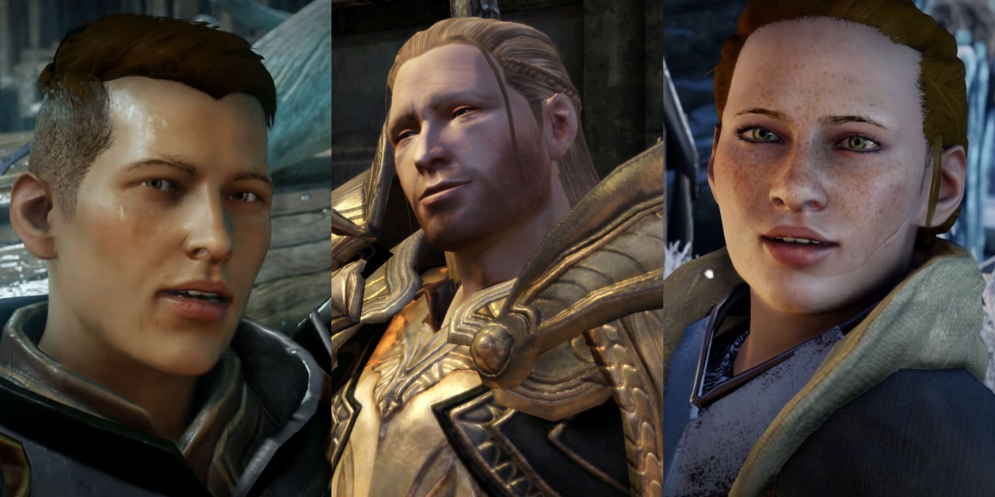 Dragon Age Krem, King Cailan Theirin, and Scout Lace Harding