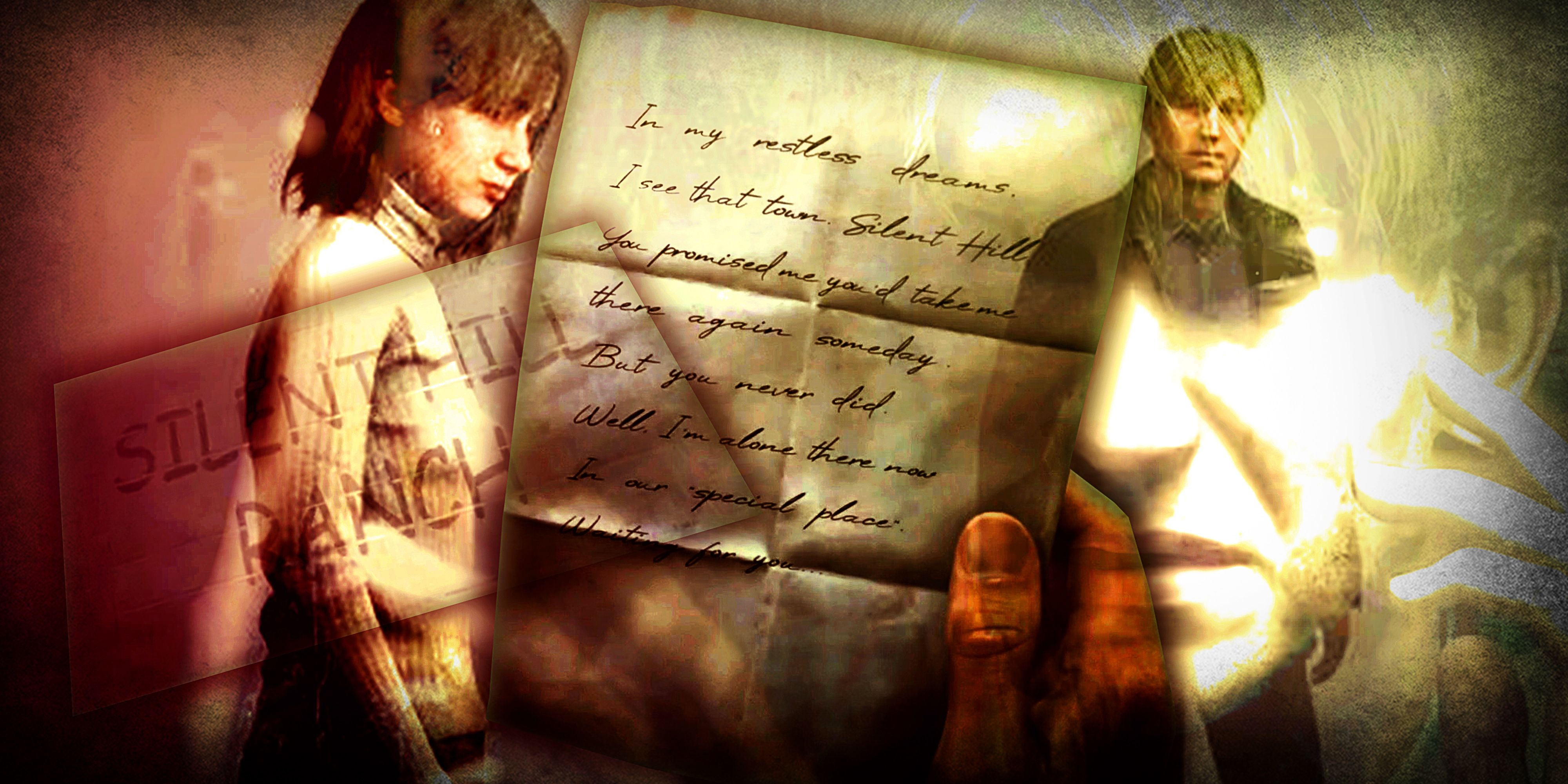 James Sunderland, Angela, and the letter from Mary in Silent Hill 2.