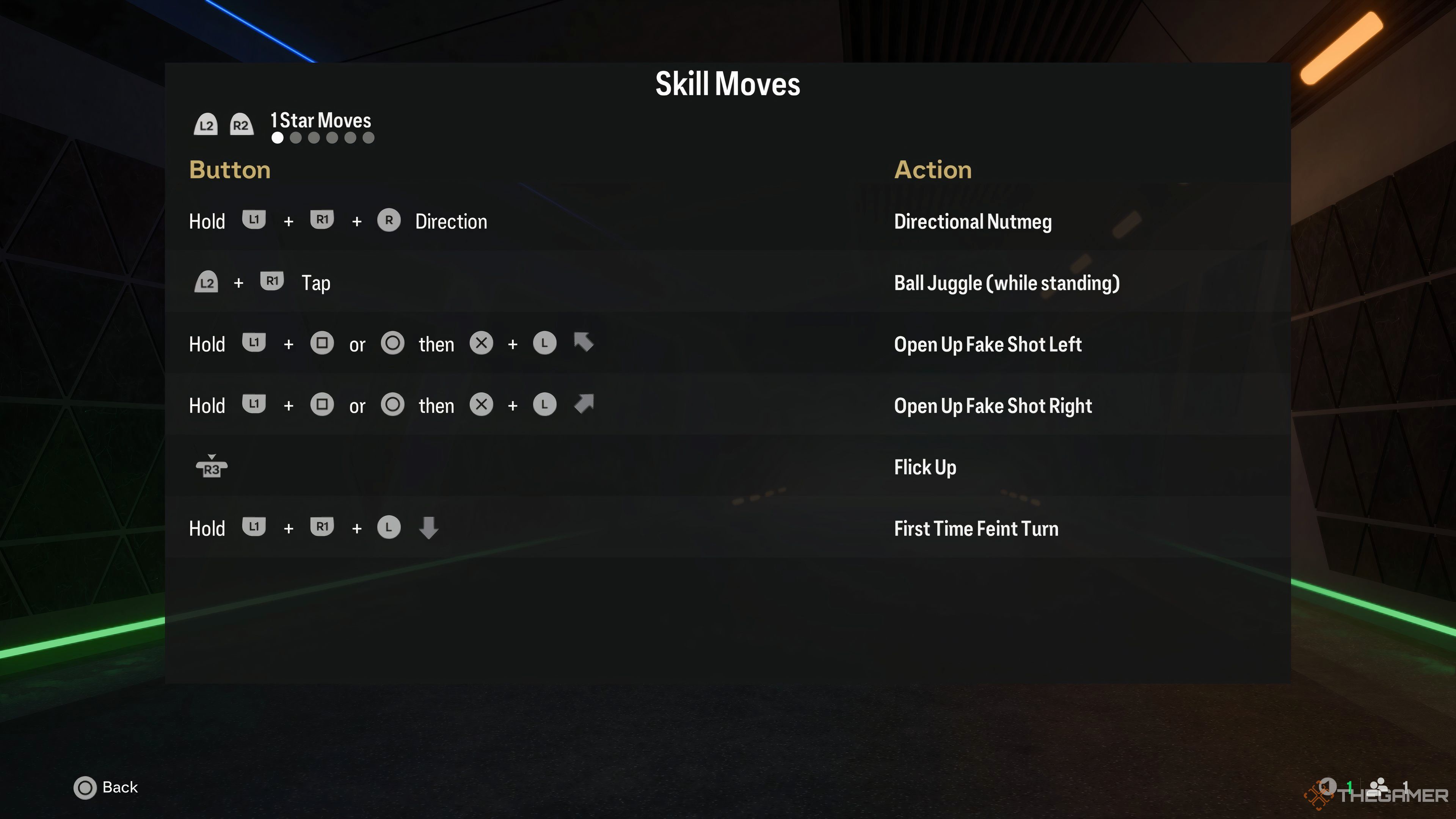 A list of all one star skill moves available in EA Sports FC 25. 