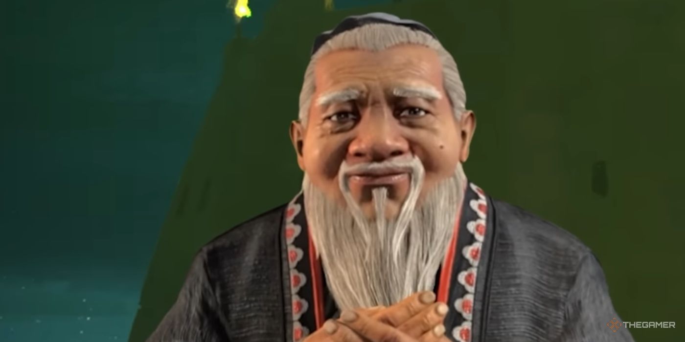 closeup of Confucius in Civilization 7.