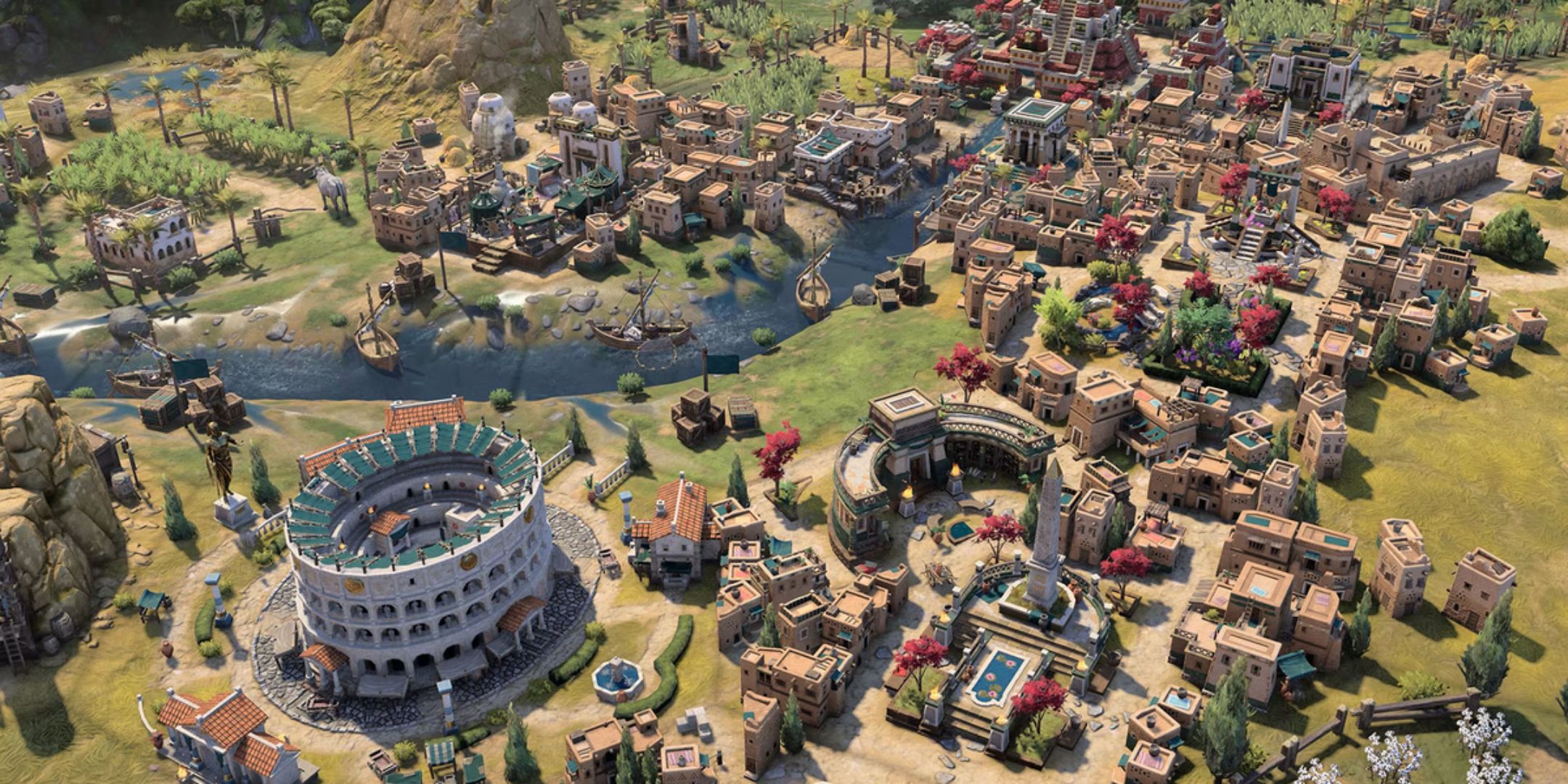 an egyptian city in civilization 7.