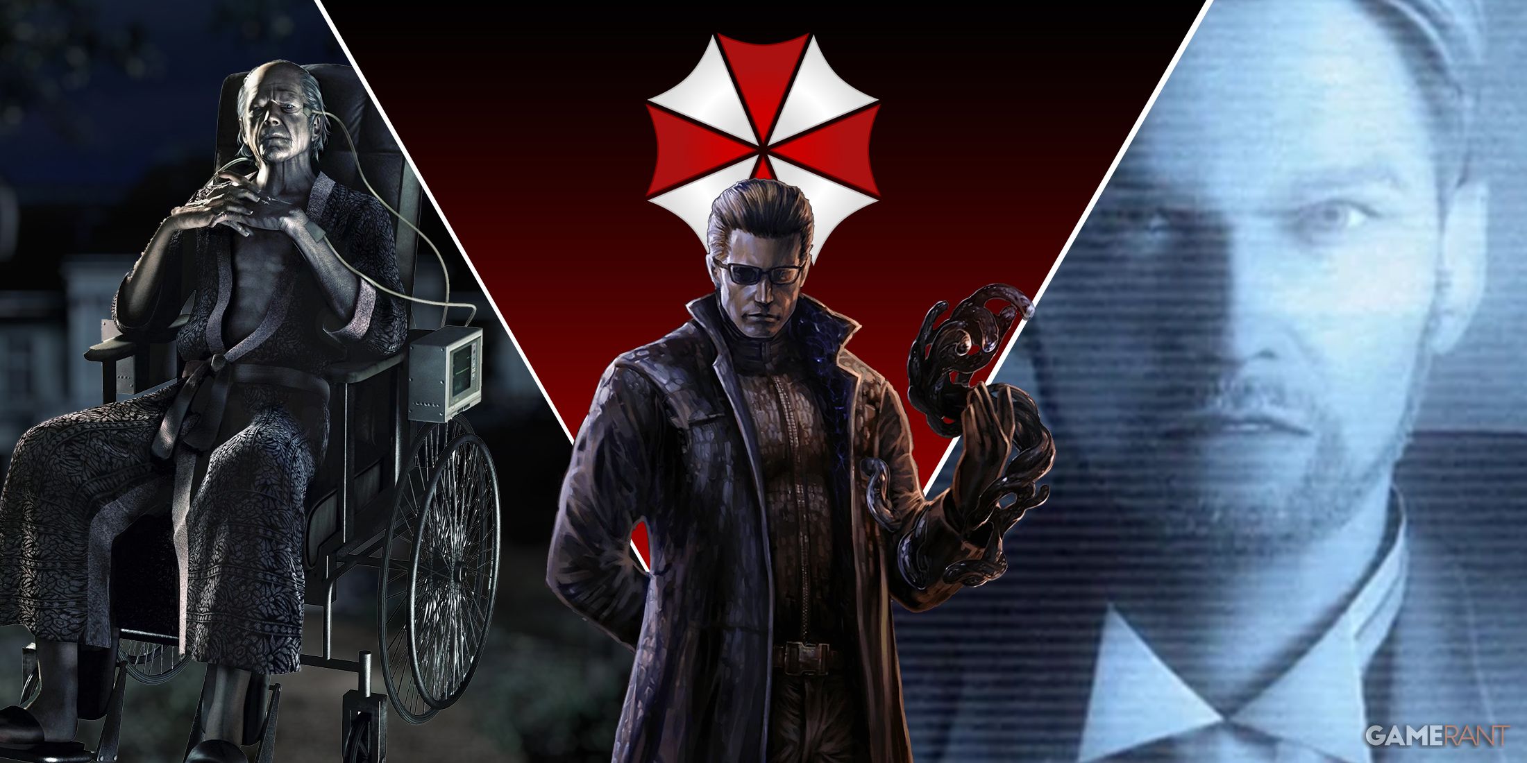 Resident Evil Umbrella Corporation logo with founders and members