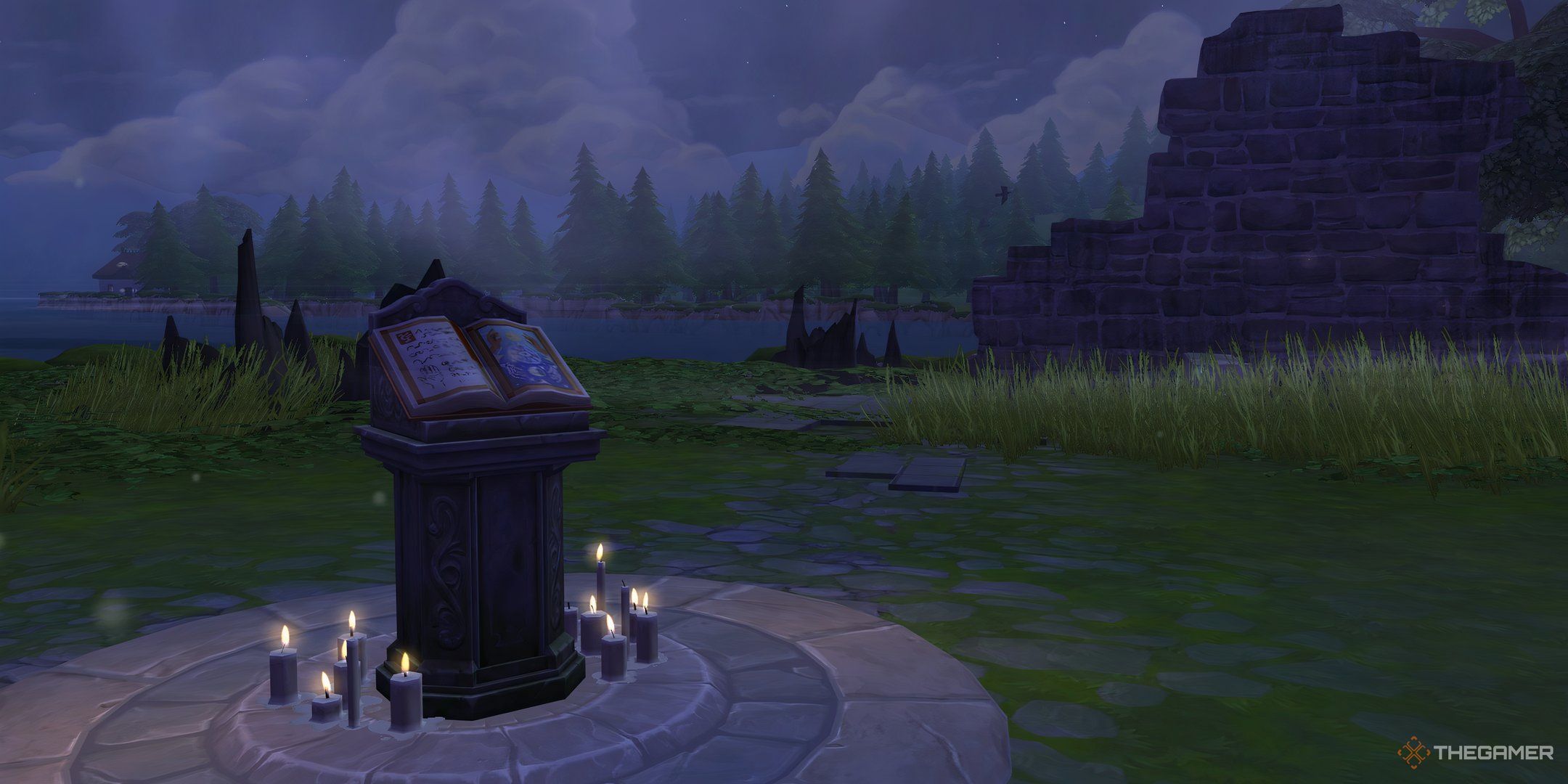 The Tarot Tome in Crow's Crossing in The Sims 4 Life and Death.