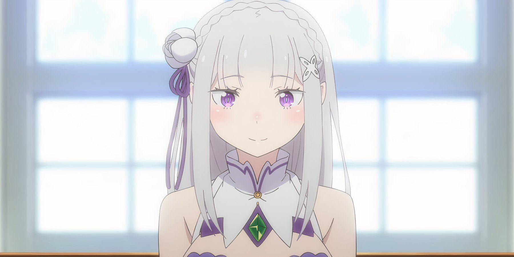 Emilia in season three of Re:Zero