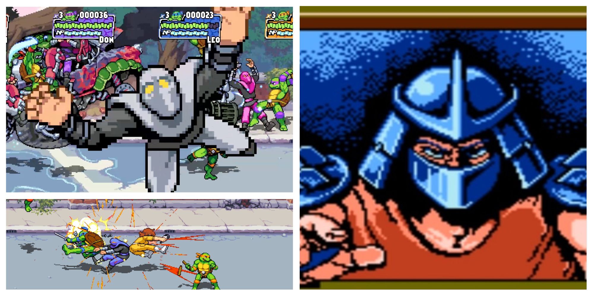 TMNT: Shredder's Revenge- Footsoldier Mika Attack NES Cutscene