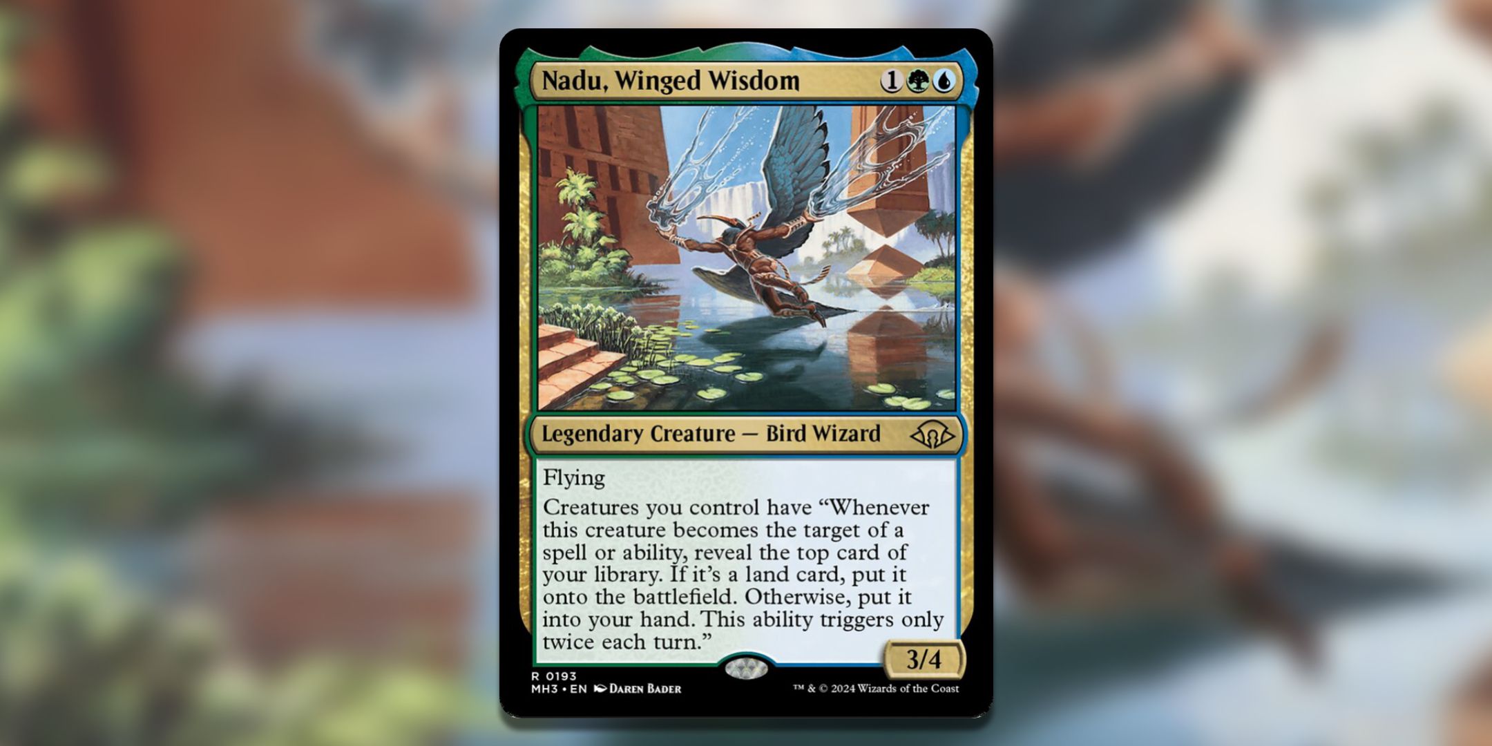 The Magic: The Gathering card Nadu, Winged Wisdom.