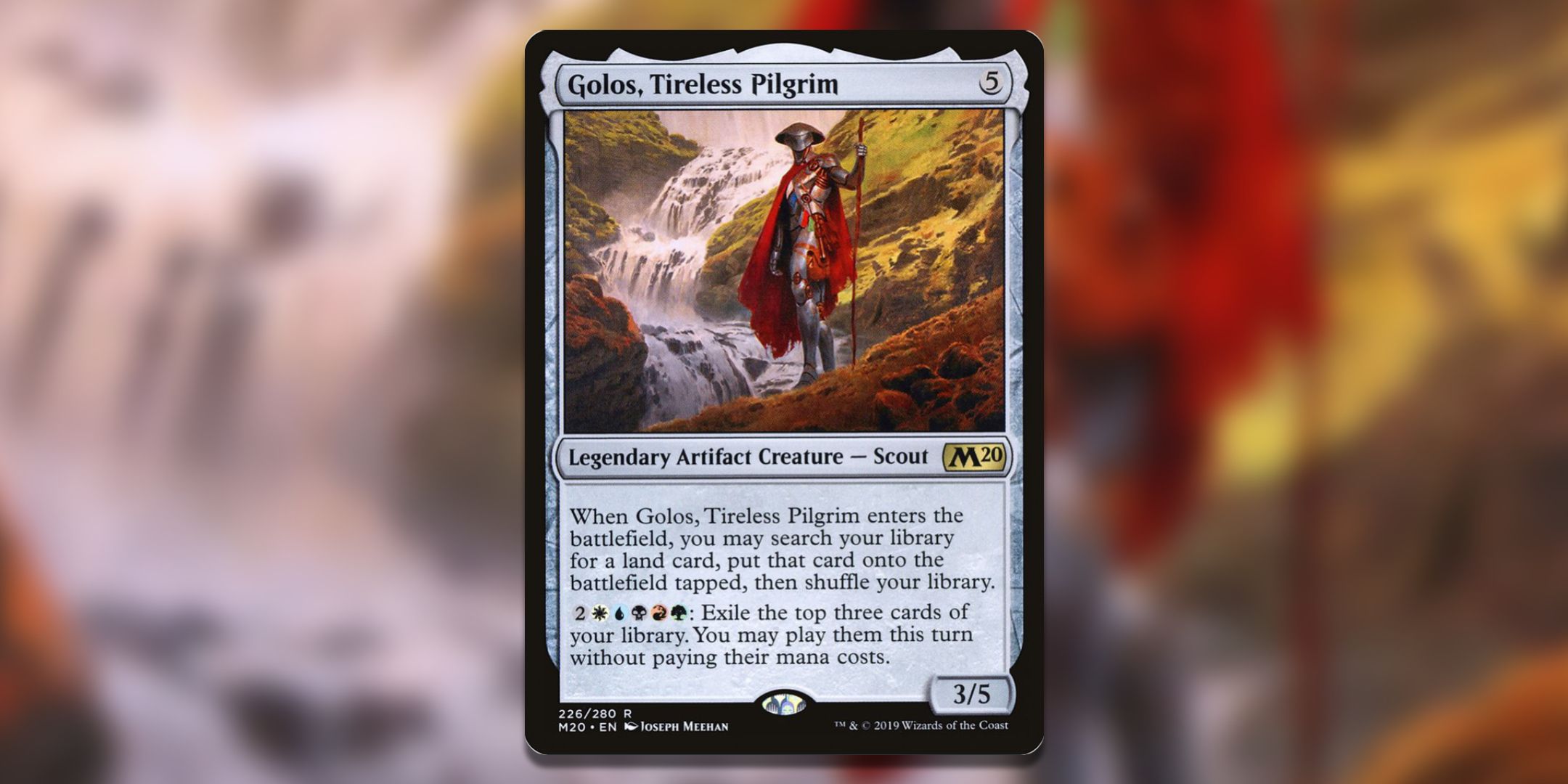 The Magic: The Gathering card Golos, Tireless Pilgrim.