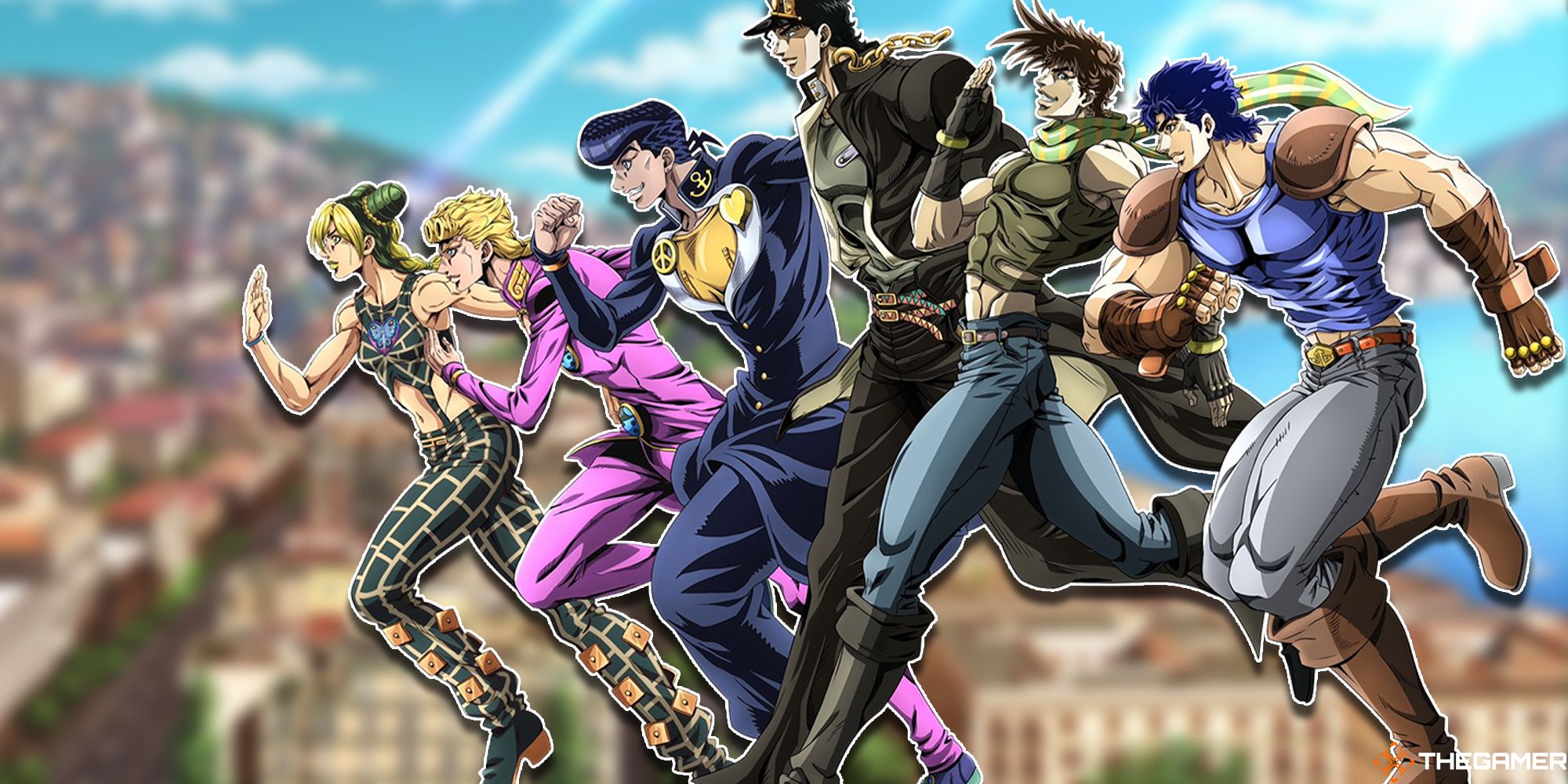 The main characters of Jojo's Bizarre Adventure