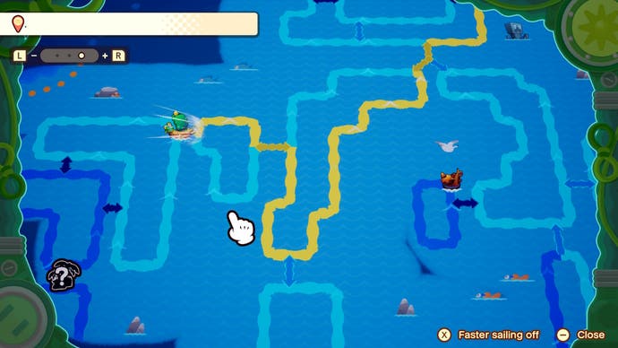 The ocean map revealed in this screen from Mario & Luigi: Brothership.