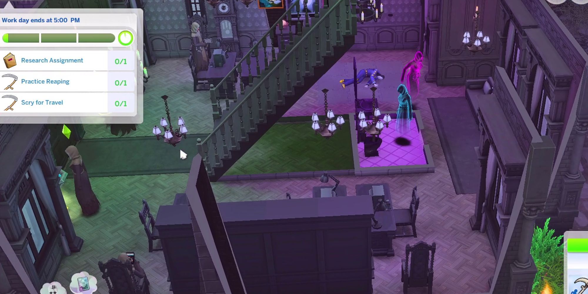 The Sims 4 Reaper Career Pre-Travel Tasks