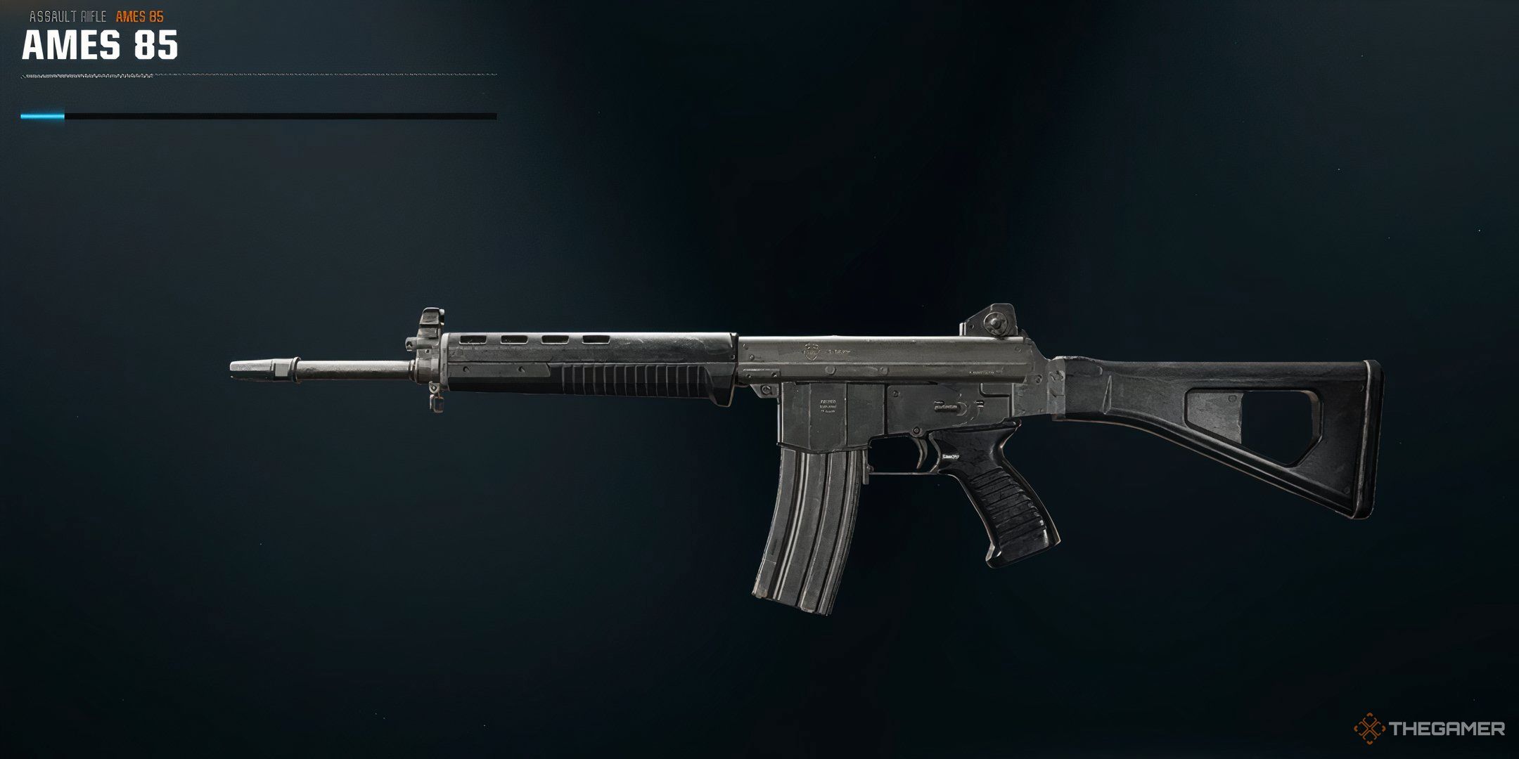 Previewing the AMES 85 in Call of Duty Black Ops 6's Gunsmith.