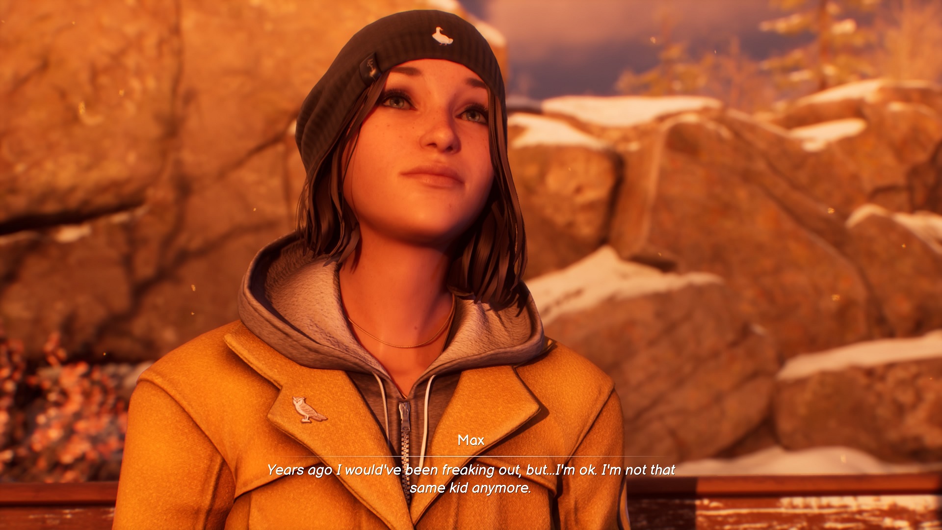 Life is Strange Double Exposure screenshot of Max talking about changing from the kid she used to be