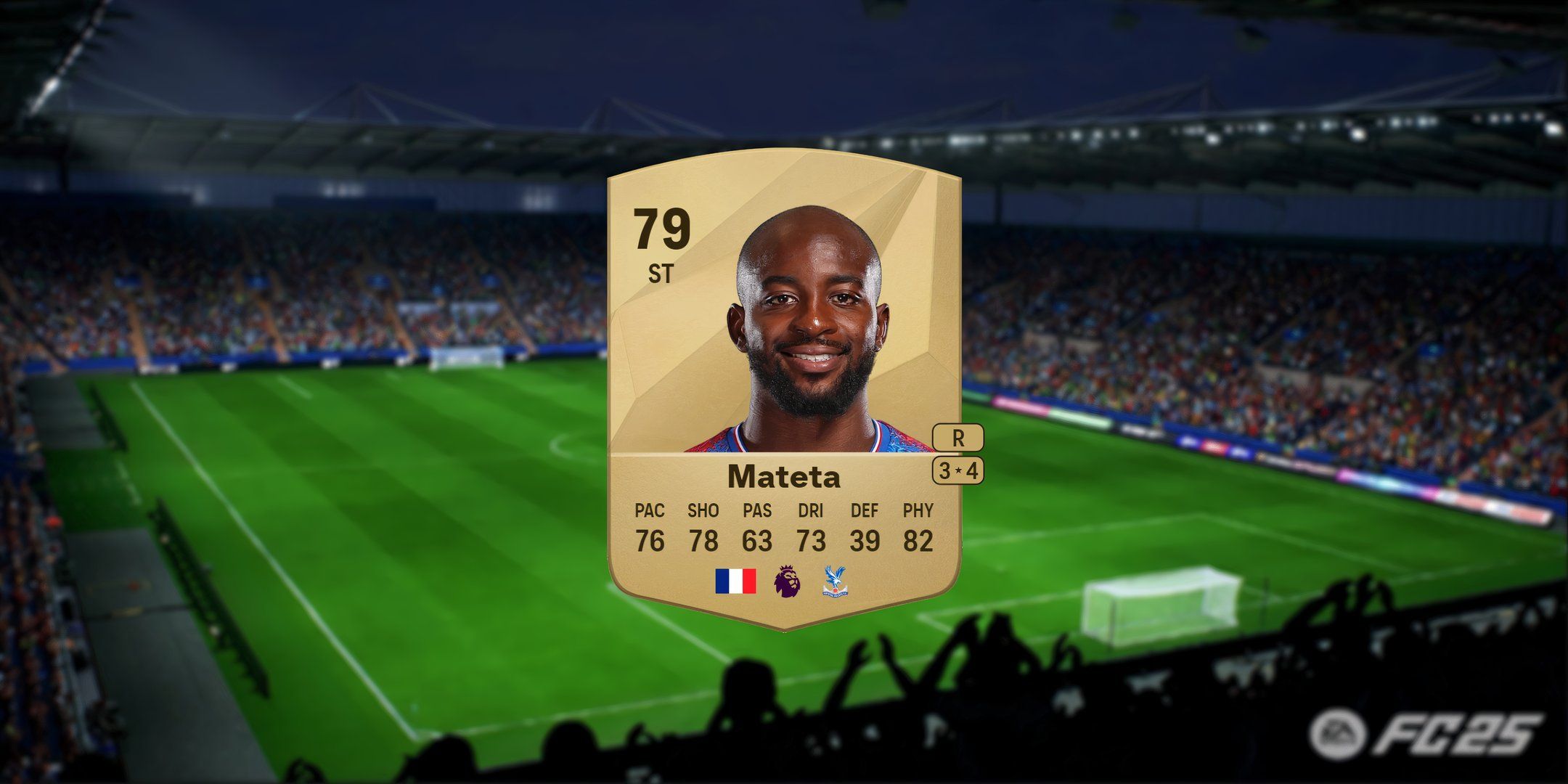 Jean-Philippe Mateta's card in EA Sports FC 25.