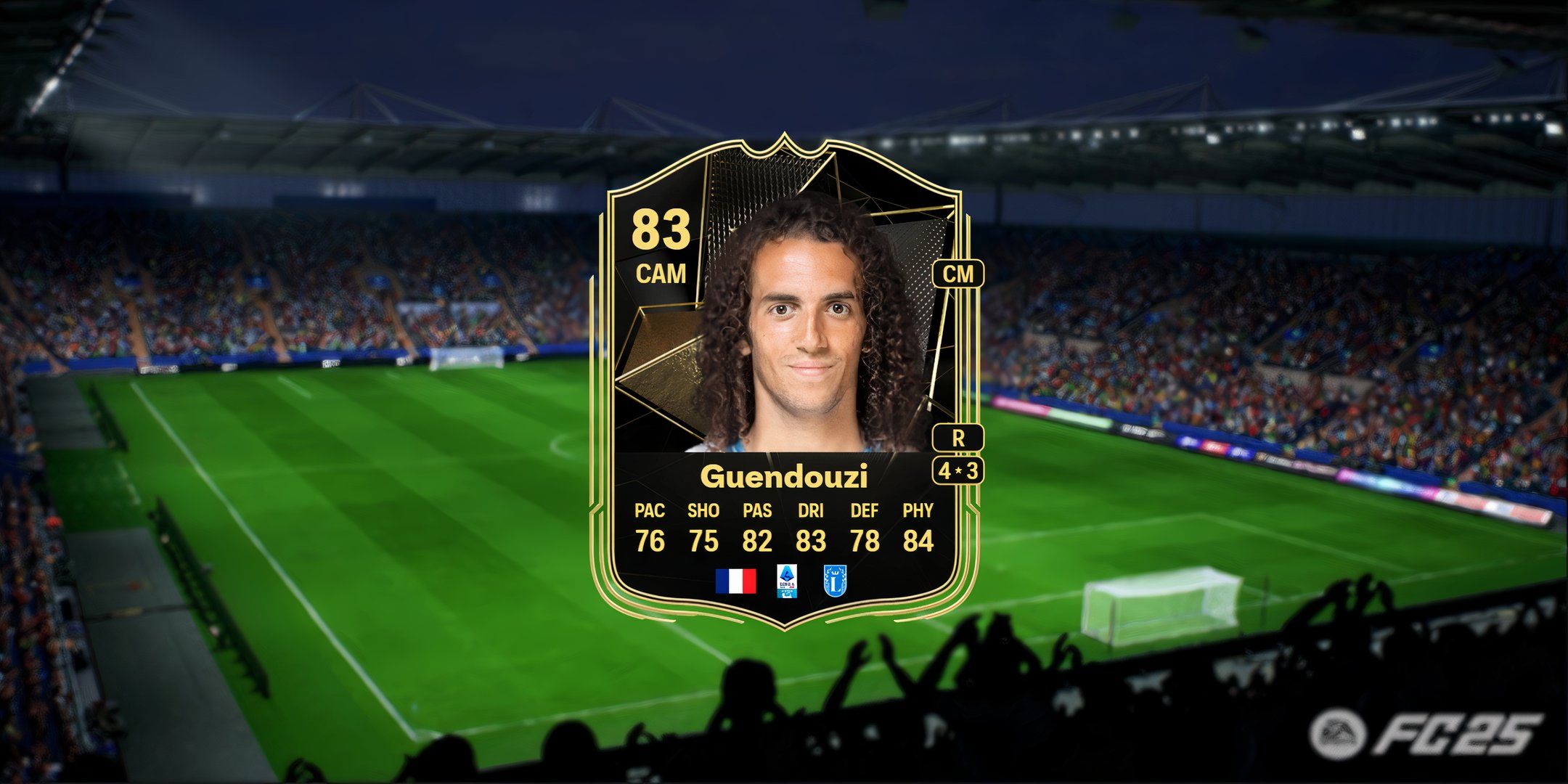 Matteo Guendouzi's card in EA Sports FC 25.