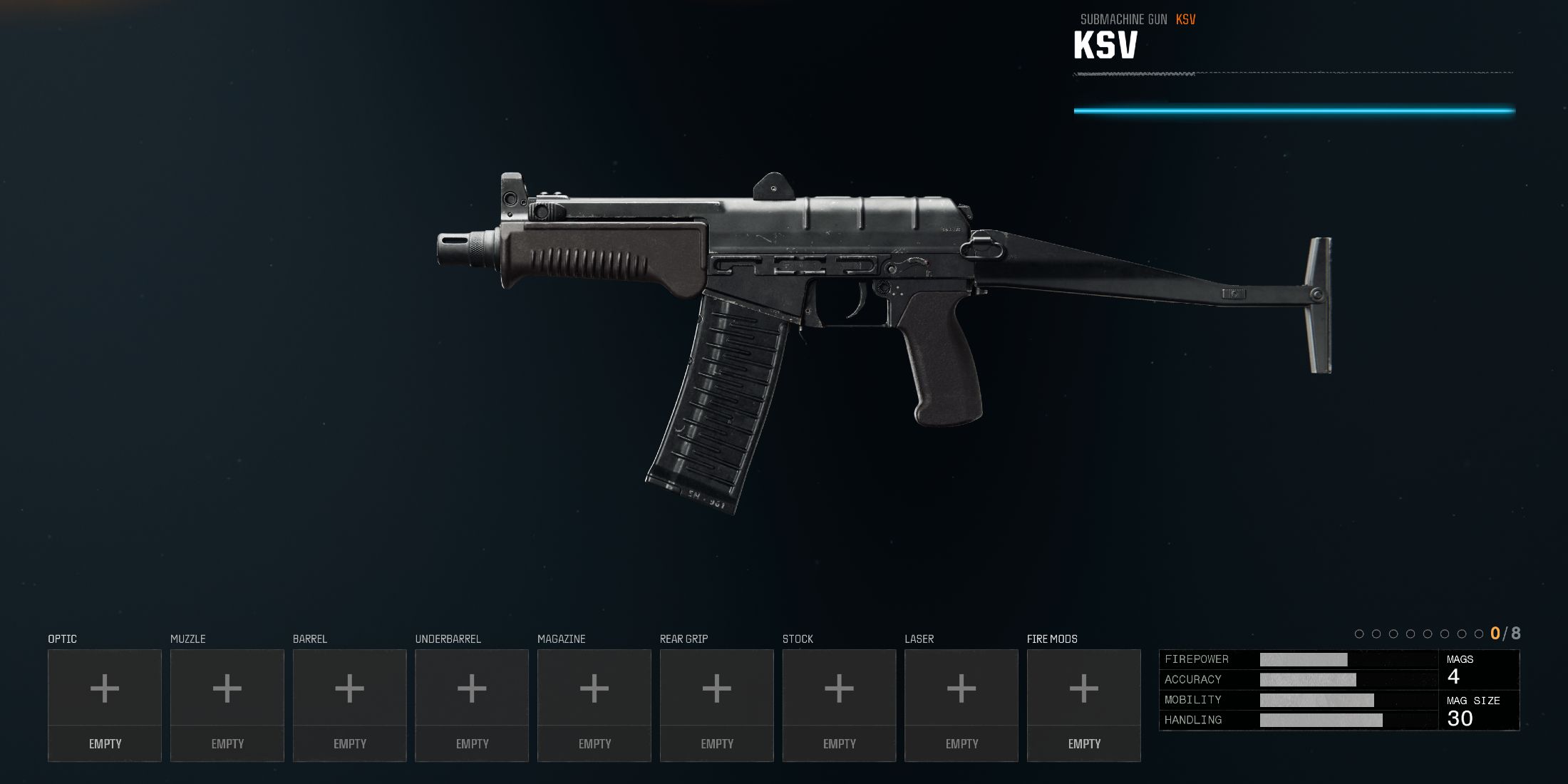 Screenshot showcasing the KSV in Black Ops 6 