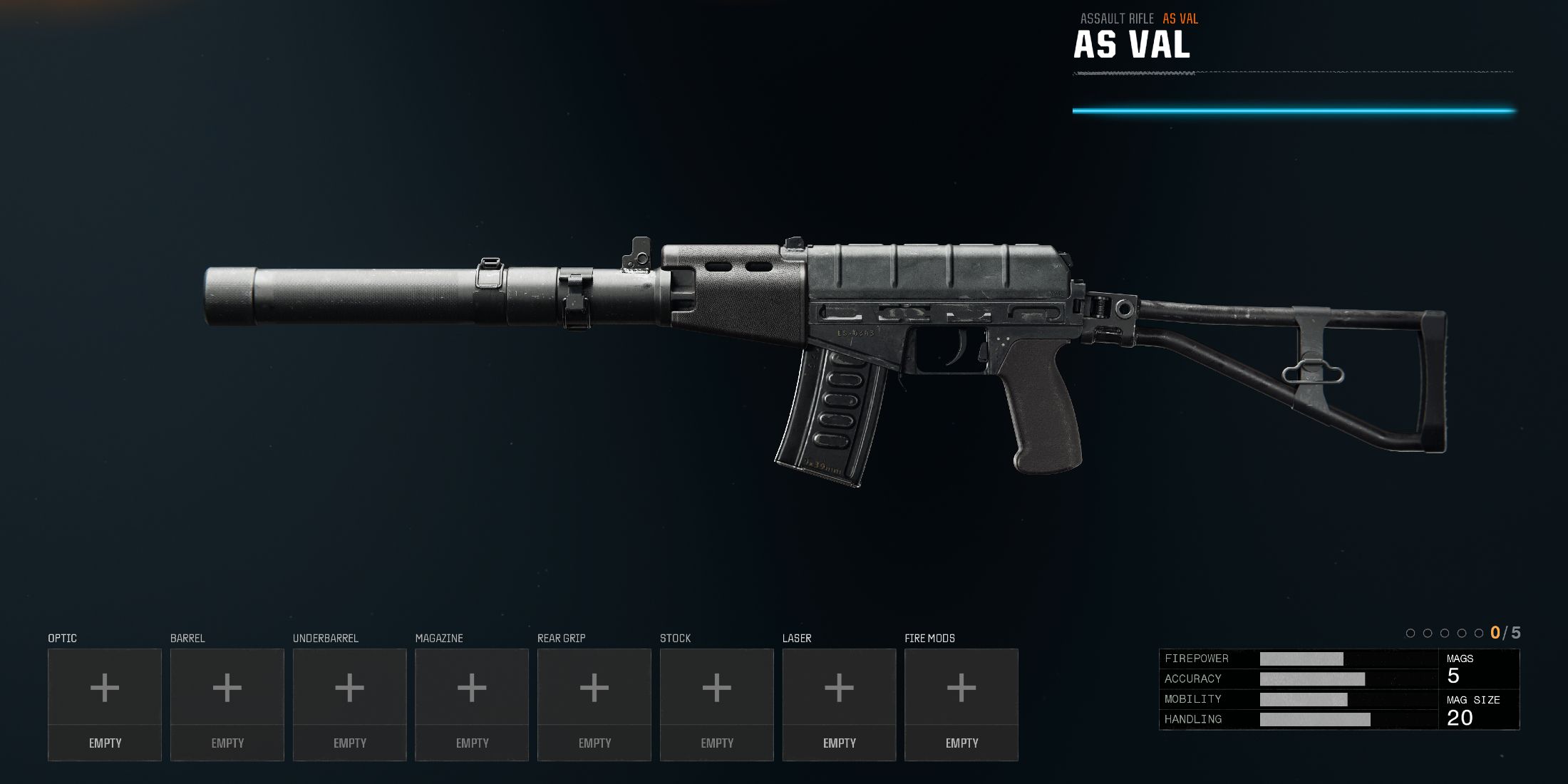 Screenshot showcasing the AS VAL in Black Ops 6 