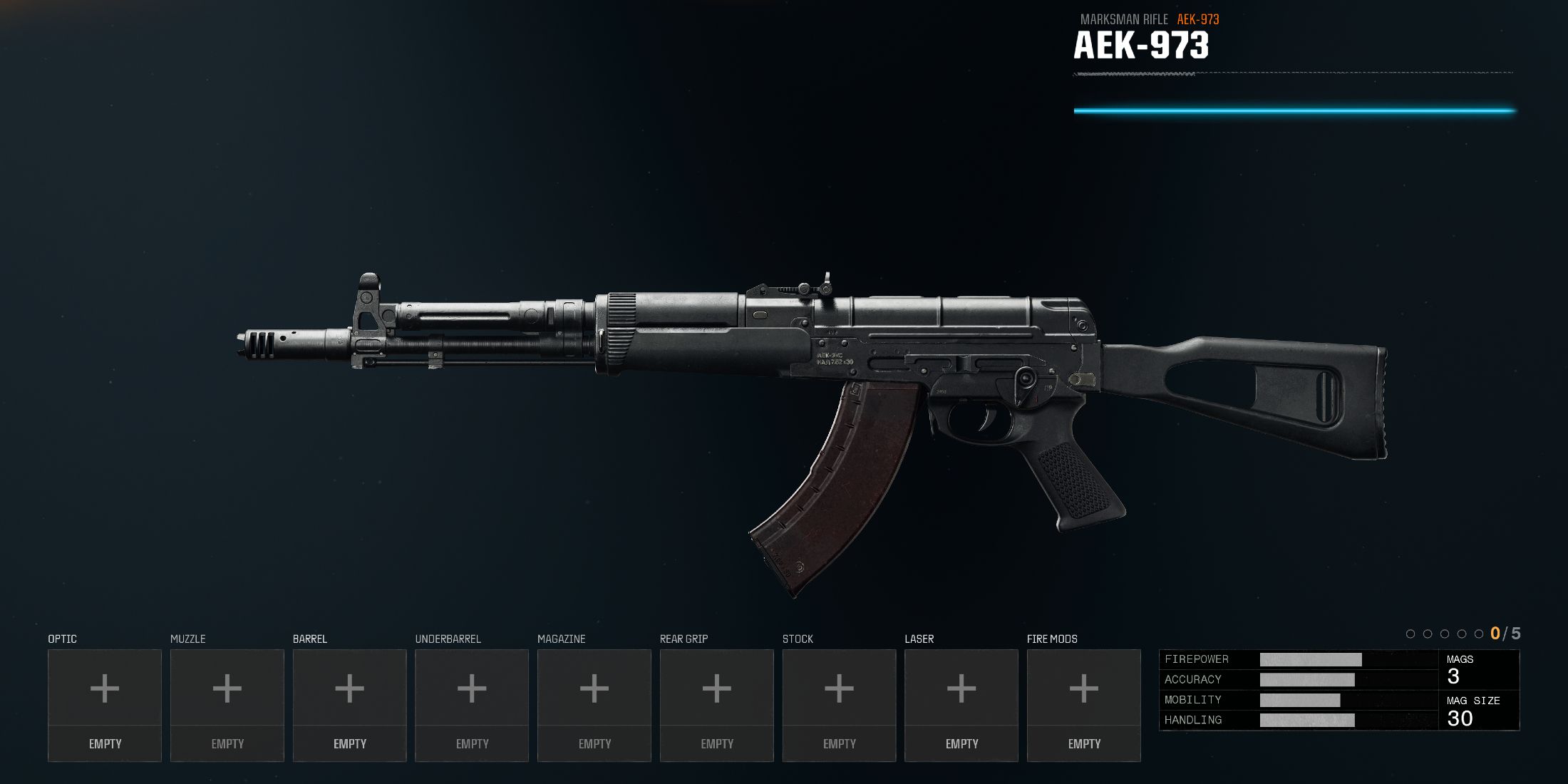 Screenshot showcasing the AEK-973 in Black Ops 6 