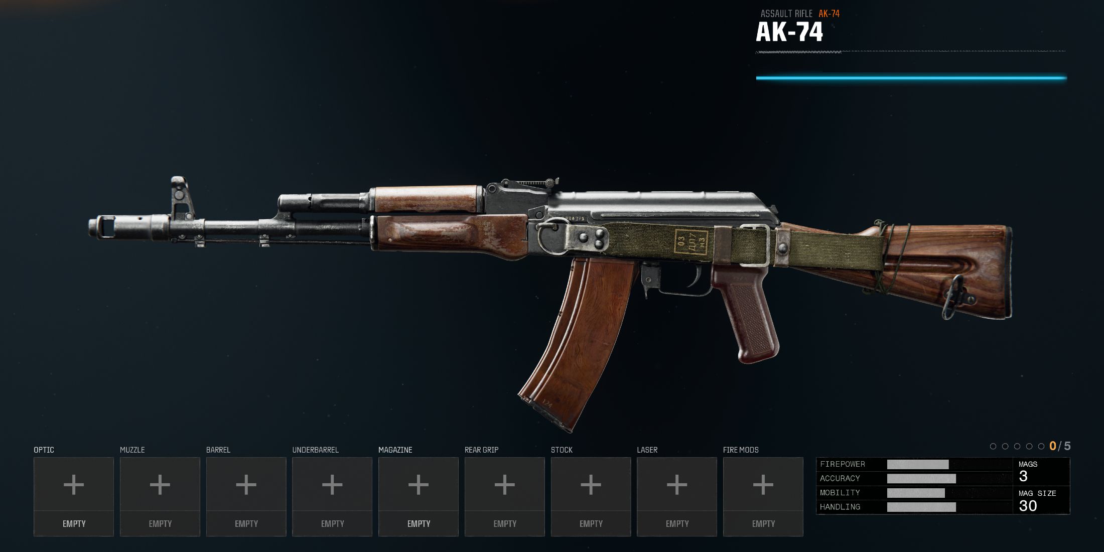 Screenshot showcasing the AK-74 in Black Ops 6 Multiplayer 