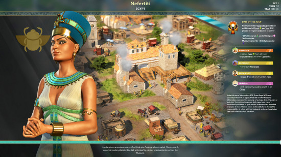 Best strategy games: Nefertiti in Ara History Untold