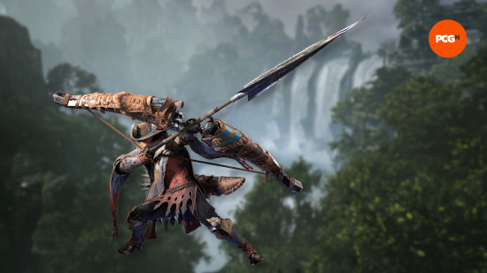 character art of the monster hunter wilds bow