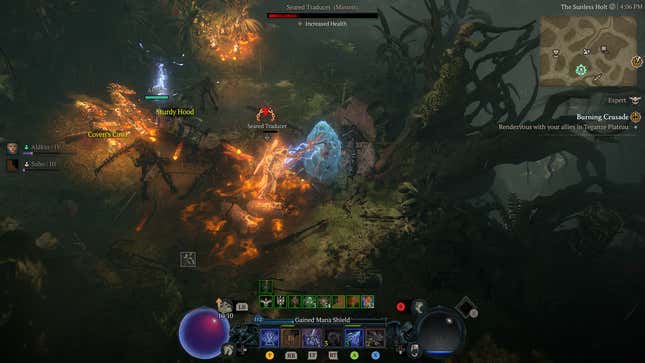 Sorcerer gameplay in Diablo IV Vessel of Hatred