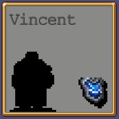 Vincent Dorin shaded icon in Vampire Survivors.