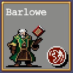 Barlowe 8-bit icon in Vampire Survivors.