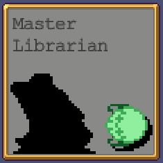 Master Librarian shaded icon in Vampire Survivors.