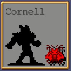 Blue Crescent Moon Cornell shaded icon in Vampire Survivors.