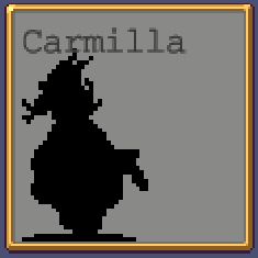 Carmilla shaded icon in Vampire Survivors.