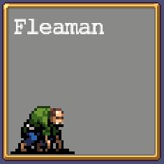 Fleaman 8-bit icon in Vampire Survivors.