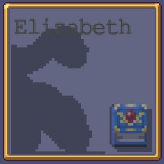 Megalo Elizabeth 8-bit icon in Vampire Survivors.