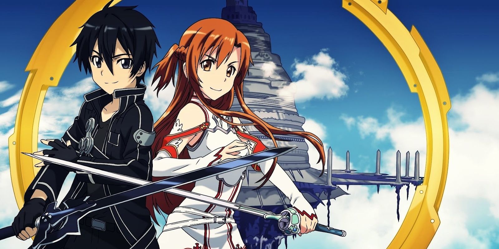 An image of Kirito and Asuna